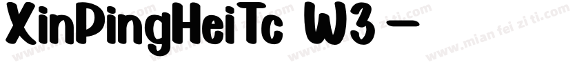 XinPingHeiTc W3字体转换